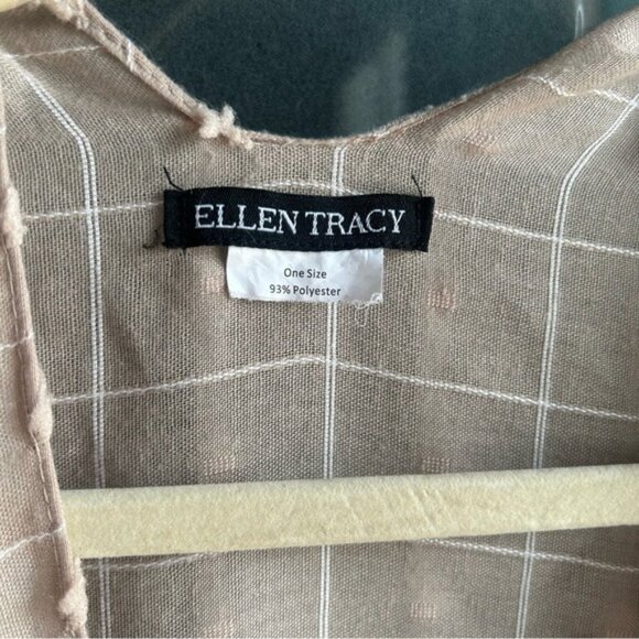 Ellen Tracy Beachy Boho Polka Dot Lightweight Coastal Swim Cover Up Resort Wear - Picture 7 of 7